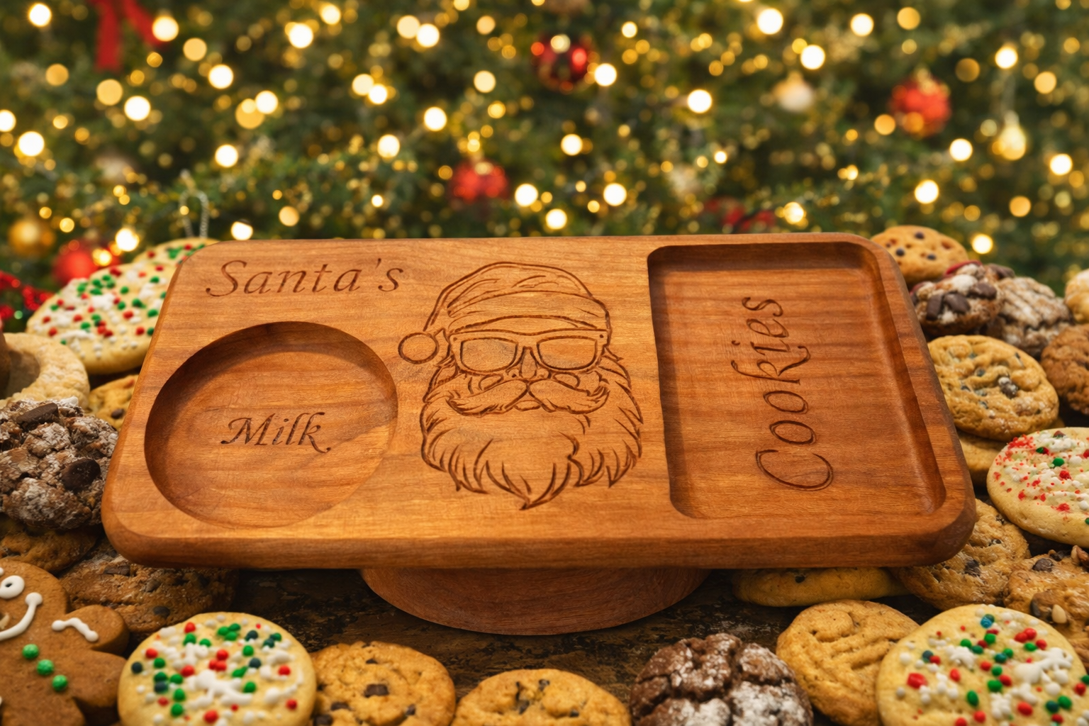 Santa's Milk & Cookies Tray