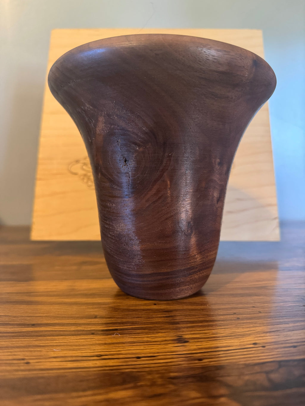 WALNUT VASE